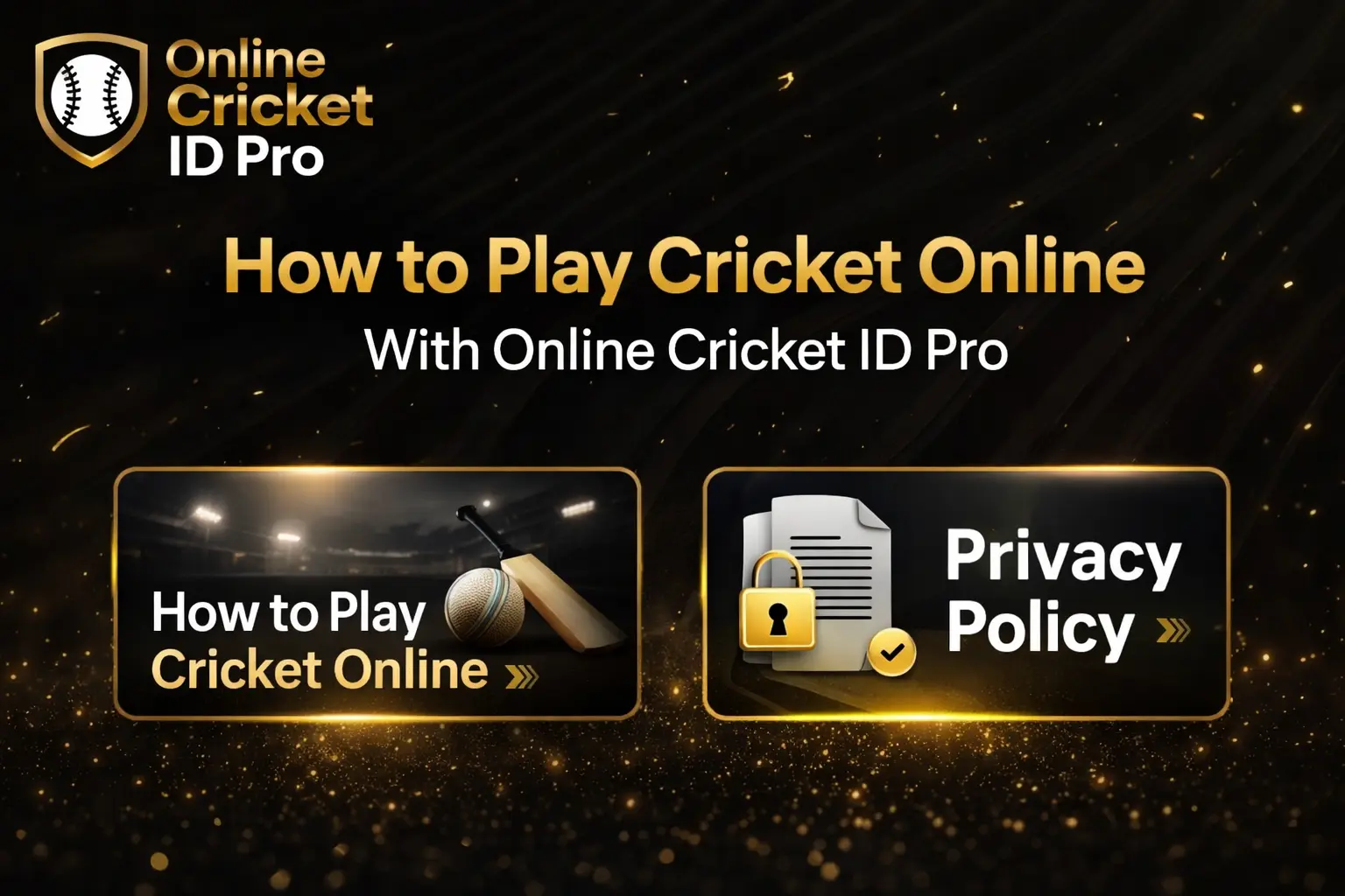 Privacy Policy Online Cricket ID Pro